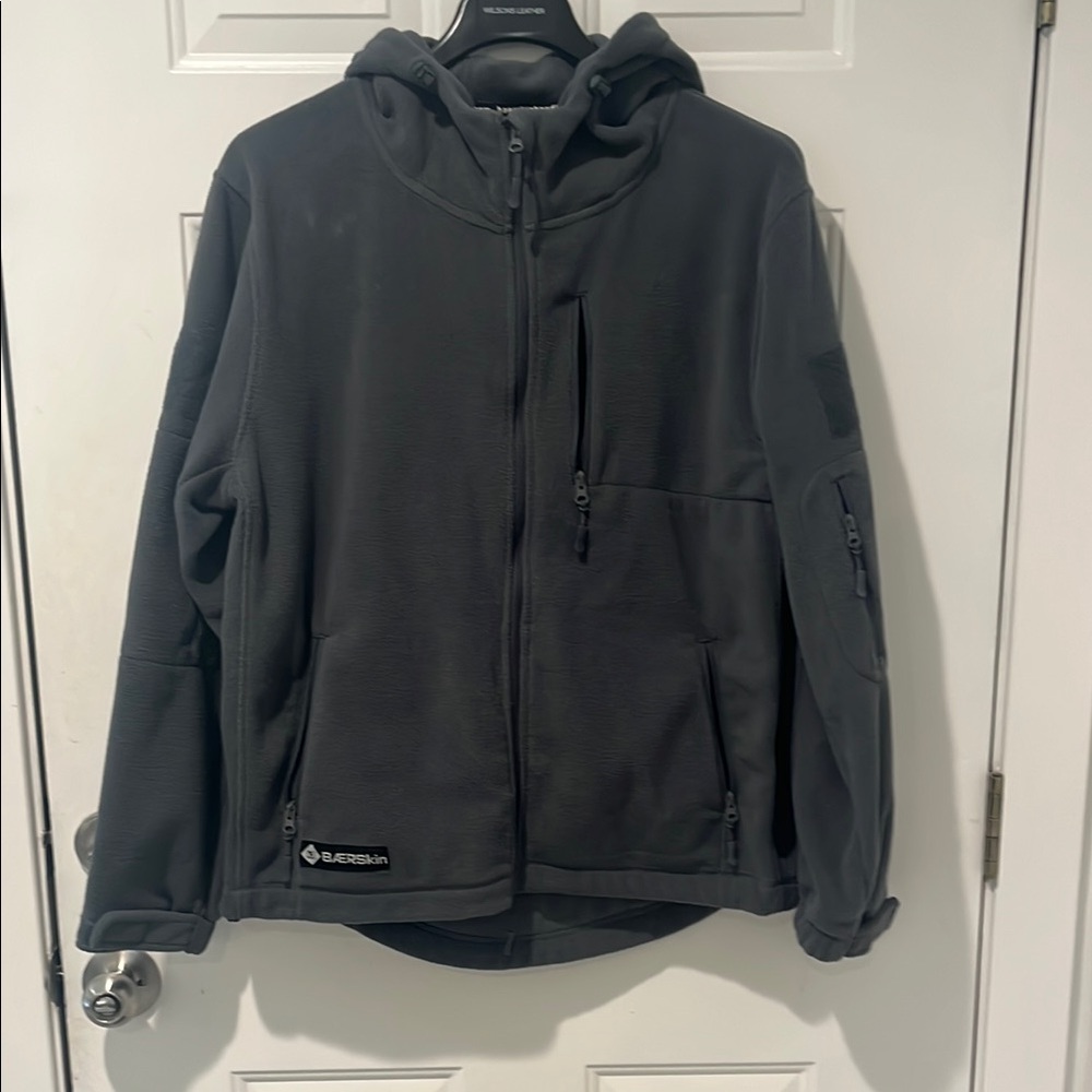 BaerSkin Men's Gray Hooded Jacket Xl